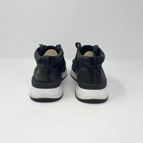 VINCE Pewter Suede Leather Lace-Up Toronto‎ Sneaker - Picture 3 of 8